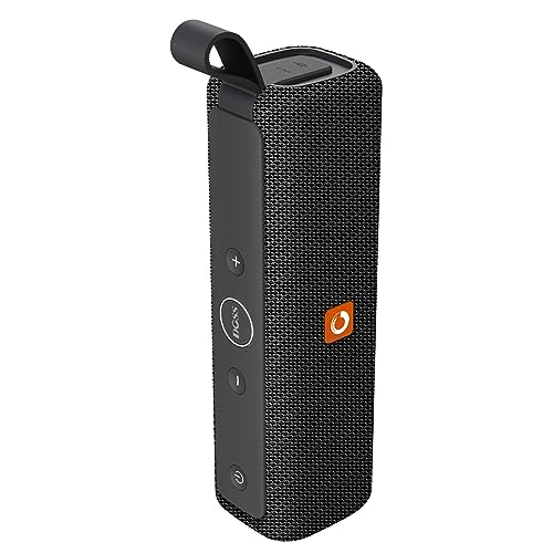 DOSS Traveler Bluetooth Lautsprecher,Bluetooth Box mit 20W Stereo Sound und Dual-Treiber besserem Bass IPX6 Wasserdicht Drahtlos Musikbox mit Mikrofon für Draußen, Innenbereich [Schwarz] von DOSS