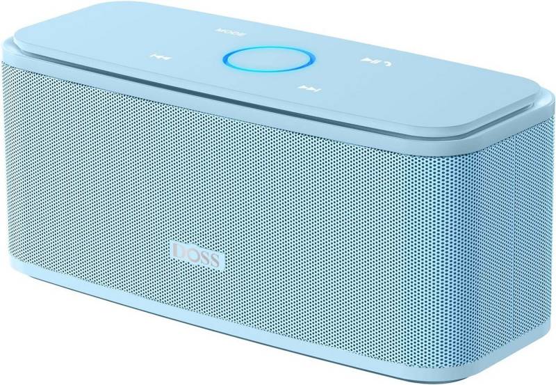 DOSS mit IPX5 Wasserdicht für Handy, zuhause, Garten, Reise Bluetooth-Lautsprecher (mit Bluetooth 5.0, Dualen Bass-Treibern, 20H Spielzeit,Touch Control) von DOSS