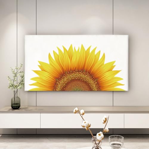DOTBUY-SHOP TV-Staubschutz, 32-85 Zoll TV-Abdeckung Staubschutzhülle, Hülle Bezug für Fernsehen, Universal Fernseher Schutzhülle (Orangenblüten,32-39 Zoll) von DOTBUY-SHOP