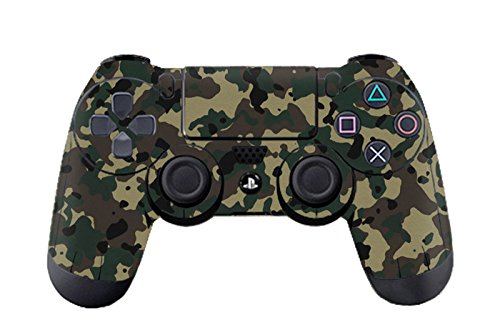 DOTBUY PS4 Design Schutzfolie Skin Sticker Aufkleber Set Styling für Sony Playstation 4 Controller X 1 (Camouflage Black) von DOTBUY