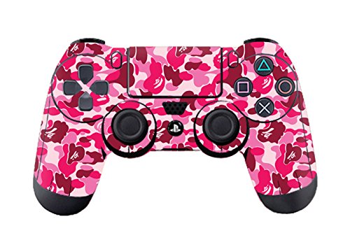 DOTBUY PS4 Design Schutzfolie Skin Sticker Aufkleber Set Styling für Sony Playstation 4 Controller X 1 (Graffiti Pink) von DOTBUY