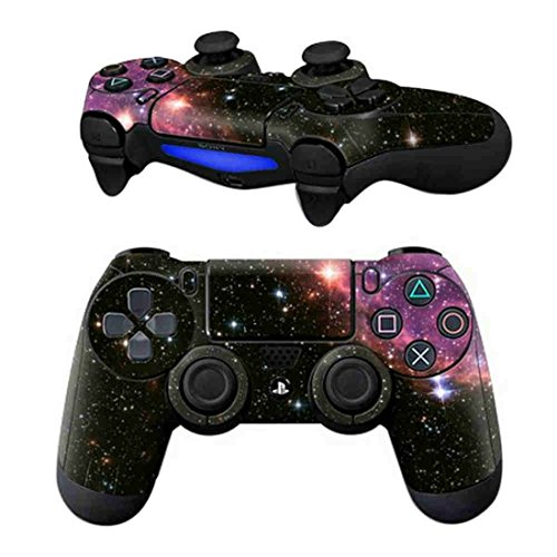 DOTBUY PS4 Design Schutzfolie Skin Sticker Aufkleber Set Styling für Sony Playstation 4 Controller X 1 (Starry Pink) von DOTBUY