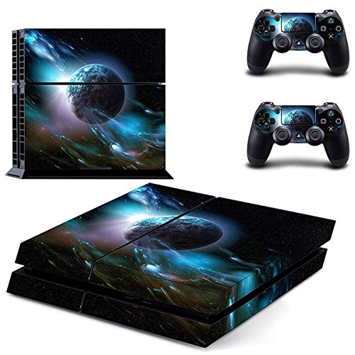 DOTBUY PS4 Skin Aufkleber Sticker Design Folie schützende Haut Schale für Sony Playstation 4 Konsole und 2 Dualshock Controller (Dark Earth) von DOTBUY