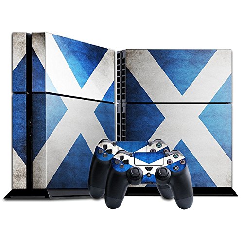 DOTBUY PS4 Skin Aufkleber Sticker Design Folie schützende Haut Schale für Sony Playstation 4 Konsole und 2 Dualshock Controller (Flags Scotland) von DOTBUY