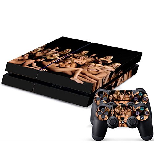 DOTBUY PS4 Skin Aufkleber Sticker Design Folie schützende Haut Schale für Sony Playstation 4 Konsole und 2 Dualshock Controller (Sexy Girls) von DOTBUY