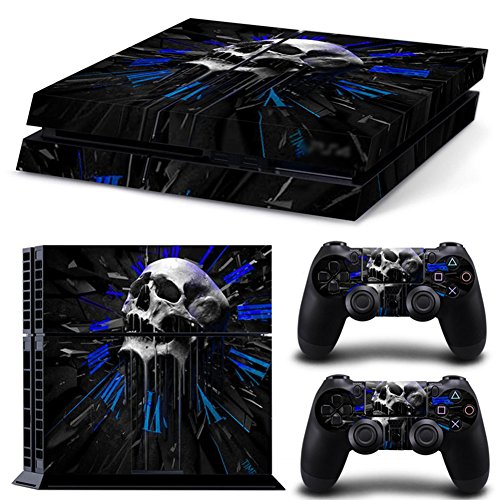 DOTBUY PS4 Skin Aufkleber Sticker Design Folie schützende Haut Schale für Sony Playstation 4 Konsole und 2 Dualshock Controller (Skull Rome) von DOTBUY