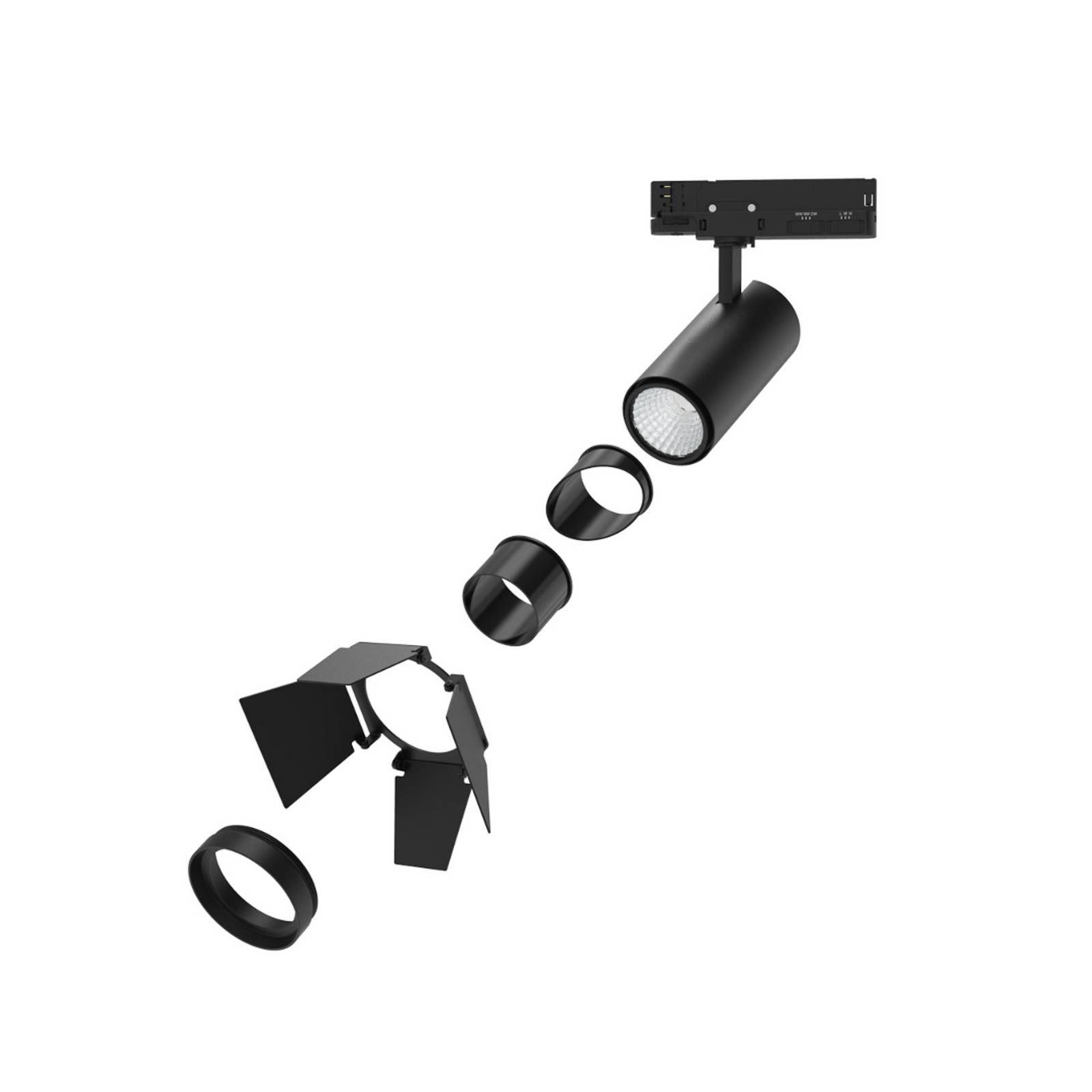 DOTLUX LED-Schienenspot SLIMtrack-eco, schwarz, 3-Phasen CCT DOTLUX LED-Schienenspot SLIMtrack-eco, schwarz, 3-Phasen CCT von DOTLUX