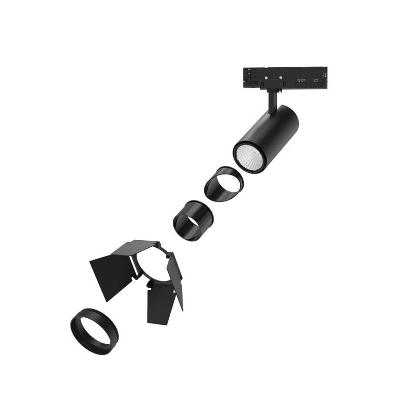DOTLUX LED-Schienenspot SLIMtrack-eco, schwarz, 3-Phasen CCT von DOTLUX