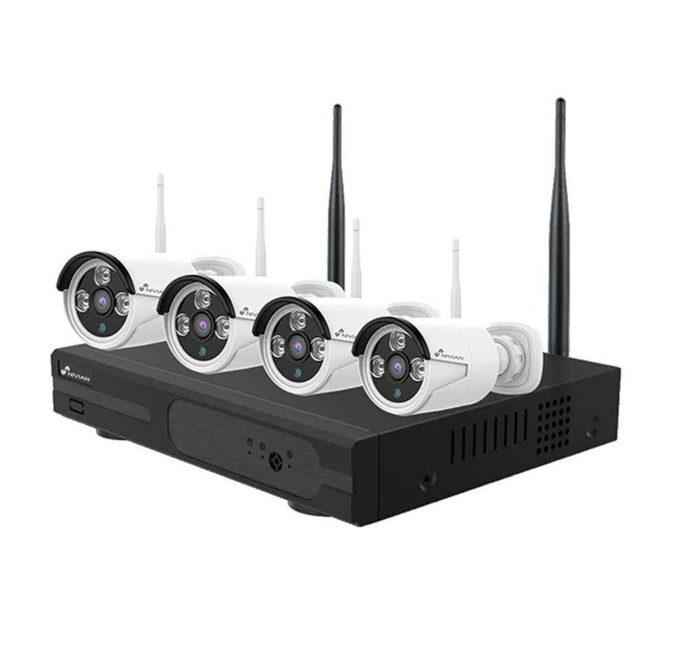 DOTMALL Videoüberwachungskamera Nivian NV-KIT830W-4CAM IP-Überwachungskamera von DOTMALL