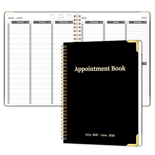 DOURA Stundenplaner Terminkalender 2025 Wochen-Terminkalender Juli 2025 - Juni 2026 2025 Stundenplaner für Schule Büro Heimplanung, Kalender mit flexiblem Einband, 22,1 x 27,9 cm, Schwarz DOURA Stundenplaner Terminkalender 2025 Wochen-Terminkalender Juli 2025 - Juni 2026 2025 Stundenplaner für Schule Büro Heimplanung, Kalender mit flexiblem Einband, 22,1 x 27,9 cm, Schwarz von DOURA