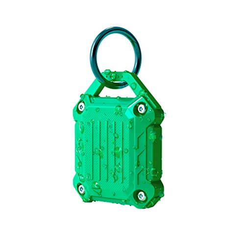 Dovick wasserdichte Airtag-Schlüsselanhänger-Hülle, vollständige Abdeckung, kompatibel mit Apple Air-Tag-Tracker-Schlüsselanhänger (grün, 1 Stück) von DOVICK
