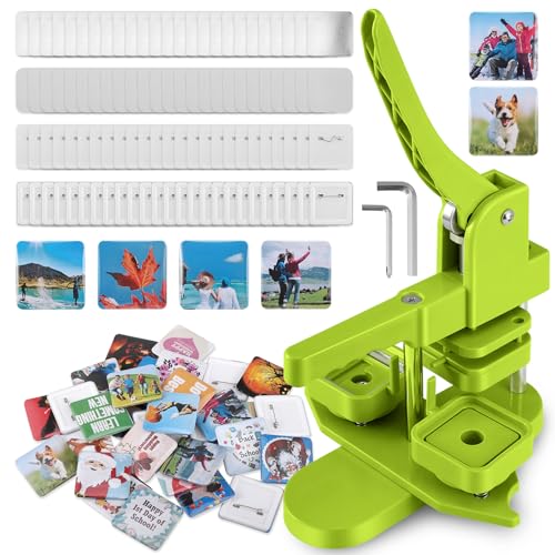 Quadratischer Button-Maker-Kit-Badge-Maker-Maschine 50mm*50mm mit 100 Set Quadratischen Button-Herstellungsbedarf DIY Quadratischer Foto-Bild-Button-Presse-Maschine Quadratischer Button-Maker-Kit-Badge-Maker-Maschine 50mm*50mm mit 100 Set Quadratischen Button-Herstellungsbedarf DIY Quadratischer Foto-Bild-Button-Presse-Maschine von DOYFAY