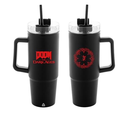 DOOM: The Dark Ages Insulated Mug "Shield" Black/Red von DPI Merchandising