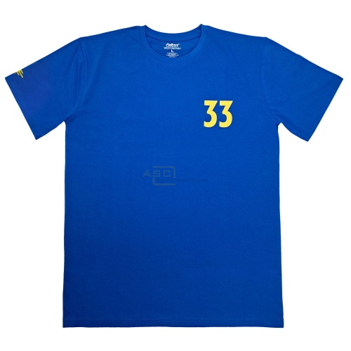 Fallout "Vault 33" Blau Größe S      T-Shirt von DPI Merchandising