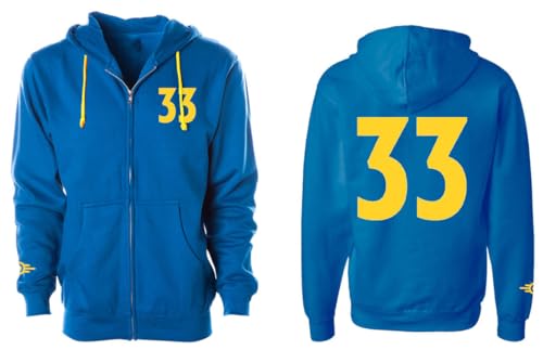 Fallout Zipper Hoodie "Vault 33" Blue Size XL von DPI Merchandising