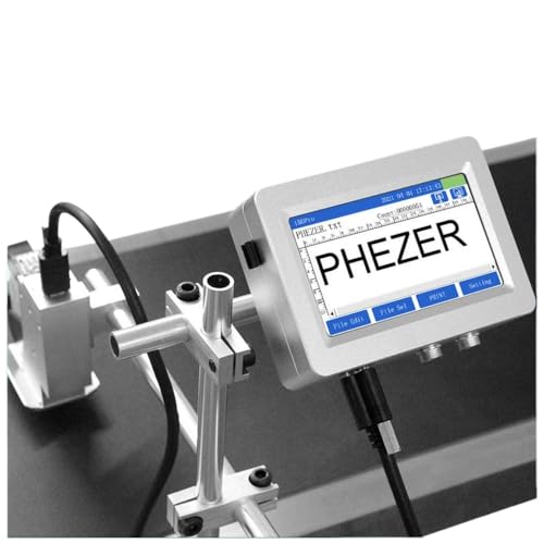 DPLBAZHC 12.7/25.4mm PX1S/DW-Max Inkjet-Etikettdrucker Kompatibel mit Computer TIJ QR-Stapel-Batch-Code-Datumsnummer Logo Ablaufdatum kompatibel(DW-MAX-25.4mm-No Ink) von DPLBAZHC