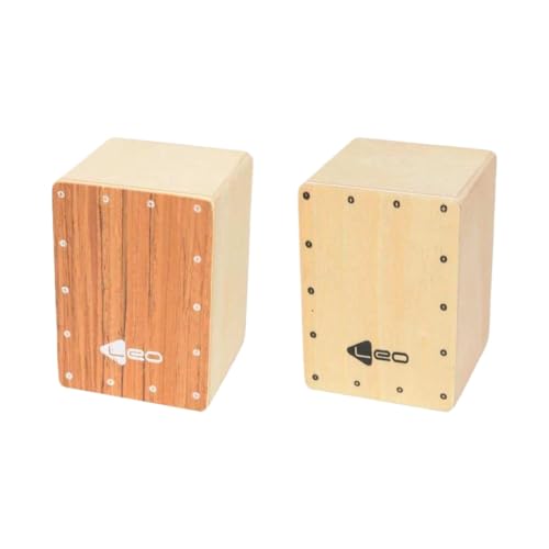 DPLBAZHC Tragbares hölzerne Cajon Box Drum Hand Percussion Instrument Kompatibel mit Heimfeiertagsfeiertag kompatibel mit den meisten Musikstilen(Brown Wooden) von DPLBAZHC