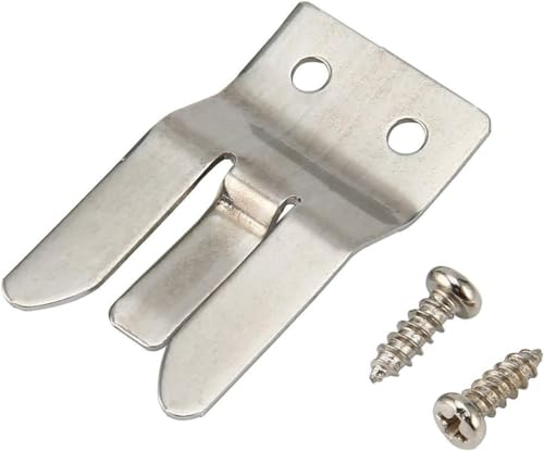 DPWOUM Silber Metall Mikrofonhalter Clip - Schraubbar für CB/Amateur Radio - Workman MH2, Mikrofone für Radios, Zubehör von DPWOUM
