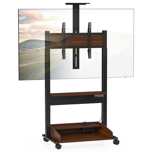 DQ WALL SUPPORT motorisierter TV Lift mit Ablagebox, TV Ständer Rollbar für 37-85 Zoll bis zu 70 kg,3 Ablagen und Steckerleiste mit USB Anschluss, 2225mm höhenverstellbar mit elektrischer Steuerung DQ WALL SUPPORT motorisierter TV Lift mit Ablagebox, TV Ständer Rollbar für 37-85 Zoll bis zu 70 kg,3 Ablagen und Steckerleiste mit USB Anschluss, 2225mm höhenverstellbar mit elektrischer Steuerung von DQ WALL SUPPORT