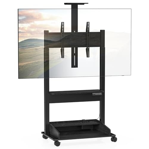 DQ WALL SUPPORT motorisierter TV Lift mit Ablagebox, TV Ständer Rollbar für 37-85 Zoll bis zu 70 kg,3 Ablagen und Steckerleiste mit USB Anschluss, 2225mm höhenverstellbar mit elektrischer Steuerung DQ WALL SUPPORT motorisierter TV Lift mit Ablagebox, TV Ständer Rollbar für 37-85 Zoll bis zu 70 kg,3 Ablagen und Steckerleiste mit USB Anschluss, 2225mm höhenverstellbar mit elektrischer Steuerung von DQ WALL SUPPORT