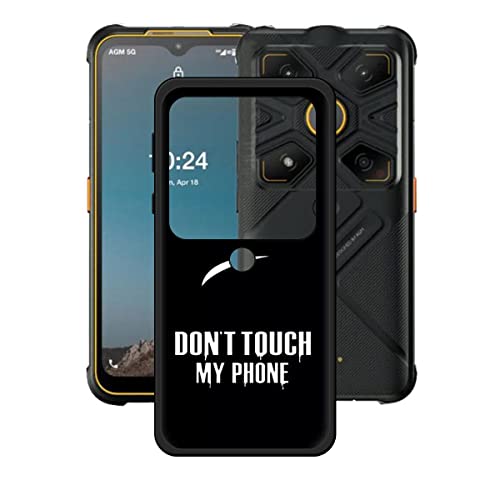 DQG Anti-Fall Schutzhülle für AGM Glory G1S Hülle, Weiche Handytasche Schwarz TPU Handyhülle Silikon Tasche Schale rutschfest Case Cover für AGM Glory G1S (6.53") - KE10 von DQG