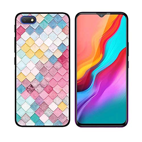 DQG Anti-Fall Schutzhülle für Alcatel 1V 2019 Hülle, Weiche Handytasche Schwarz TPU Handyhülle Silikon Tasche Schale rutschfest Case Cover für Alcatel 1V 2019 (5.50") - LLM5 von DQG