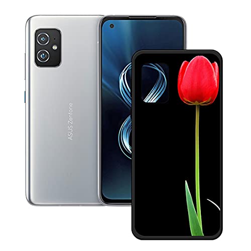 DQG Anti-Fall Schutzhülle für Asus ZenFone 8 Hülle, Weiche Handytasche Schwarz TPU Handyhülle Silikon Tasche Schale rutschfest Case Cover für Asus ZenFone 8 (5.92") - OP31 von DQG