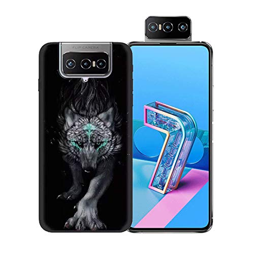 DQG Anti-Fall Schutzhülle für Asus Zenfone 7 Pro ZS671KS Hülle, Weiche Handytasche Schwarz TPU Handyhülle Silikon Tasche Schale rutschfest Case Cover für (6.67") - LLM22 von DQG