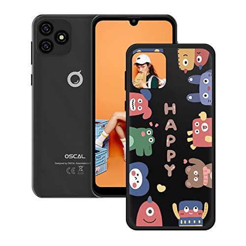 DQG Anti-Fall Schutzhülle für Blackview Oscal C20 Pro Hülle, Weiche Handytasche Schwarz TPU Handyhülle Silikon Tasche Schale rutschfest Case Cover für Blackview Oscal C20 Pro (6.09") - OP101 von DQG