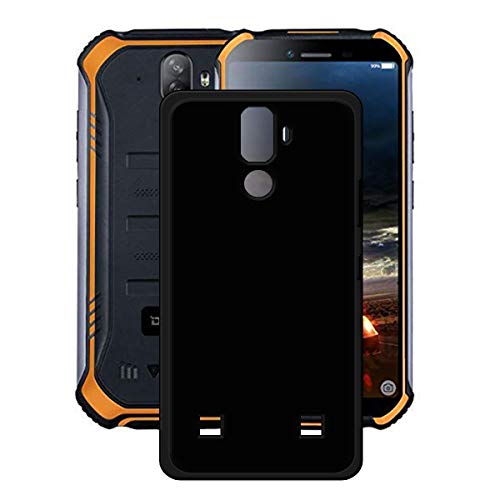 DQG Anti-Fall Schutzhülle für Doogee S40 Hülle, Weiche Handytasche Schwarz TPU Handyhülle Silikon Schale rutschfest Case Cover für Doogee S40 (5.5") von DQG