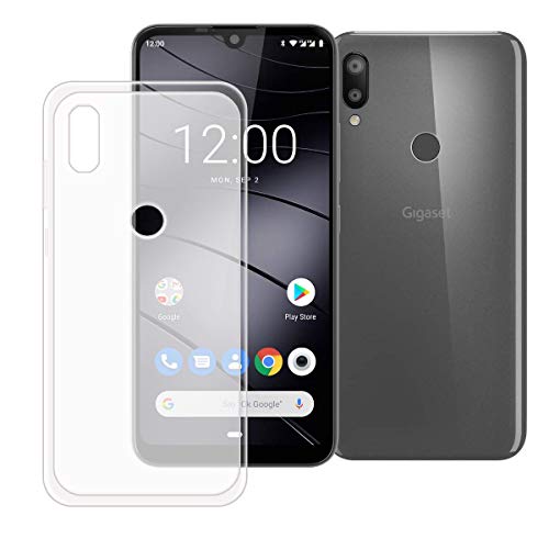 DQG Anti-Fall Schutzhülle für Gigaset GS190 Hülle, Weiche Flexibel Handytasche Semi-Transparent TPU Handyhülle Silikon Tasche Schale Case Cover für Gigaset GS190 (6.1") von DQG
