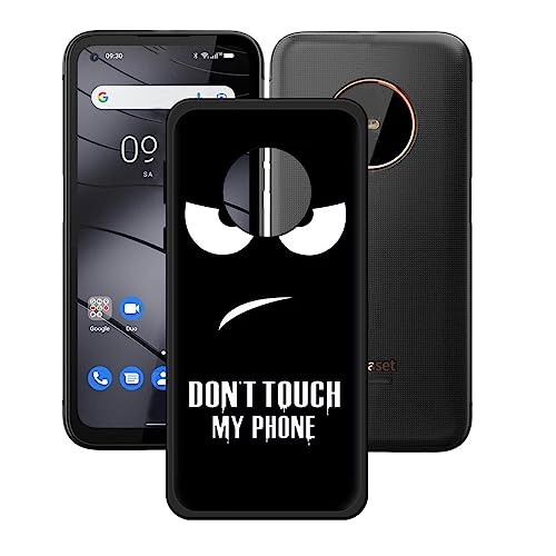 DQG Anti-Fall Schutzhülle für Gigaset GX6 Pro Hülle, Weiche Handytasche Schwarz TPU Handyhülle Silikon Tasche Schale rutschfest Case Cover für Gigaset GX6 Pro (6.60") - KE10 von DQG