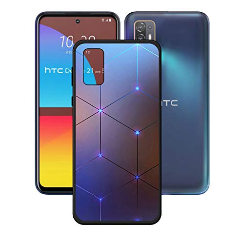 DQG Anti-Fall Schutzhülle für HTC Desire 21 Pro 5G Hülle, Weiche Handytasche Schwarz TPU Handyhülle Silikon Tasche Schale rutschfest Case Cover für HTC Desire 21 Pro 5G (6.70") - OP3 von DQG