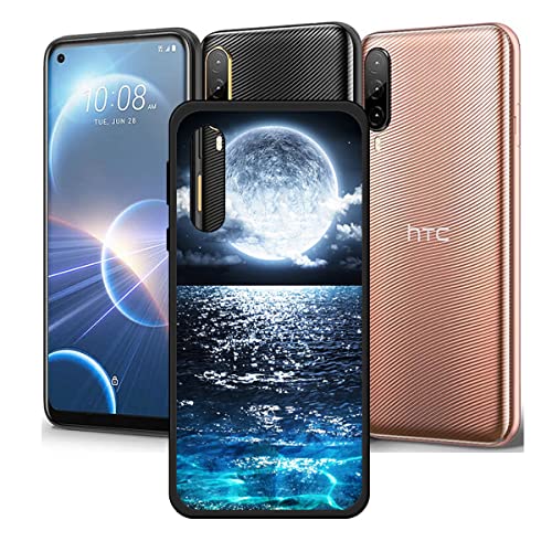 DQG Anti-Fall Schutzhülle für HTC Desire 22 Pro Hülle, Weiche Handytasche Schwarz TPU Handyhülle Silikon Tasche Schale rutschfest Case Cover für HTC Desire 22 Pro (6.60") - OP46 von DQG