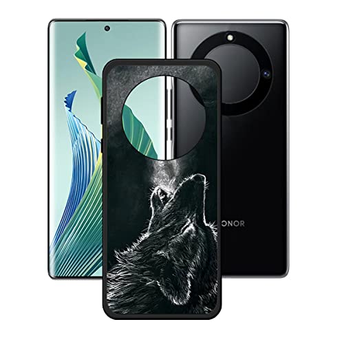 DQG Anti-Fall Schutzhülle für Honor Magic5 Lite Hülle, Weiche Handytasche Schwarz TPU Handyhülle Silikon Tasche Schale rutschfest Case Cover für Honor Magic5 Lite (6.67") - KE62 von DQG