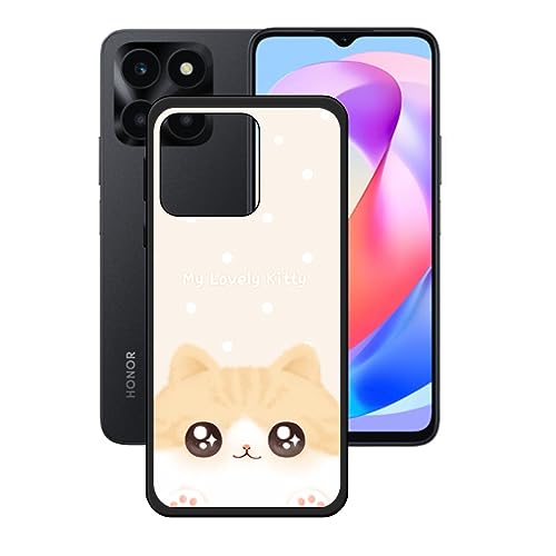 DQG Anti-Fall Schutzhülle für Honor X6a Hülle, Weiche Handytasche Schwarz TPU Handyhülle Silikon Tasche Schale rutschfest Case Cover für Honor X6a (6.56") - KE73 von DQG