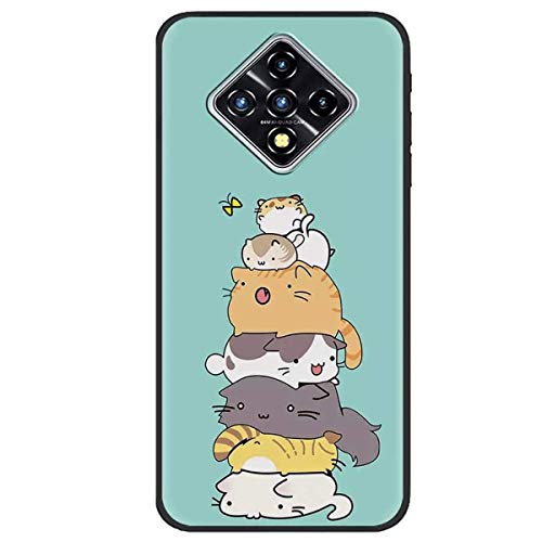 DQG Anti-Fall Schutzhülle für Infinix Zero 8 Hülle, Weiche Handytasche Schwarz TPU Handyhülle Silikon Tasche Schale rutschfest Case Cover für Infinix Zero 8 (6.85") - LLM39 von DQG