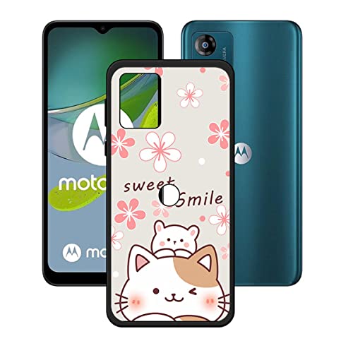 DQG Anti-Fall Schutzhülle für Motorola Moto E13 Hülle, Weiche Handytasche Schwarz TPU Handyhülle Silikon Tasche Schale rutschfest Case Cover für Motorola Moto E13 (6.52") - KE72 von DQG