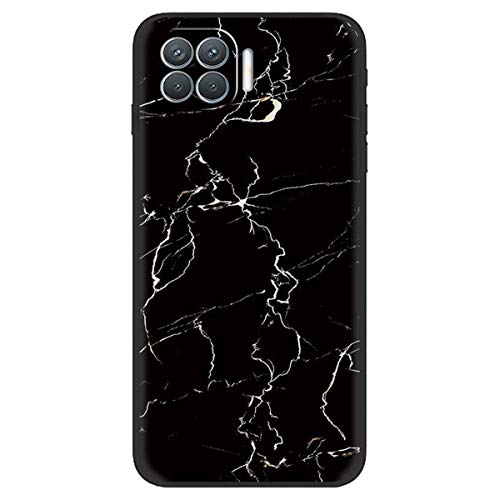 DQG Anti-Fall Schutzhülle für Oppo Reno 4 Lite Hülle, Weiche Handytasche Schwarz TPU Handyhülle Silikon Tasche Schale rutschfest Case Cover für Oppo Reno 4 Lite (6.43") - LLM9 von DQG