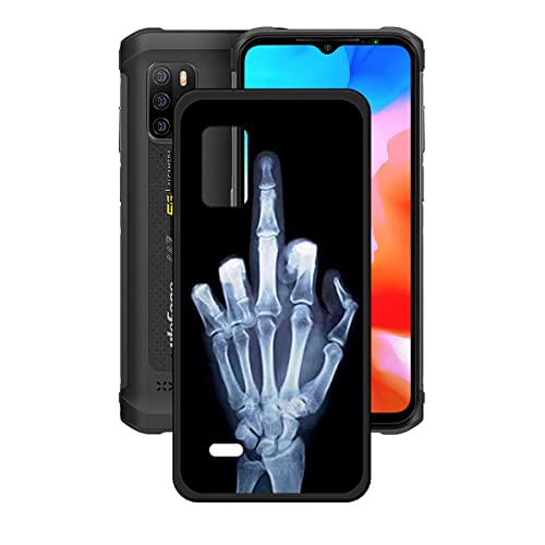DQG Anti-Fall Schutzhülle für Ulefone Armor 12 5G Hülle, Weiche Handytasche Schwarz TPU Handyhülle Silikon Tasche Schale rutschfest Case Cover für Ulefone Armor 12 5G (6.52") - OP4 von DQG