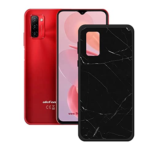 DQG Anti-Fall Schutzhülle für Ulefone Note 12P Hülle, Weiche Handytasche Schwarz TPU Handyhülle Silikon Tasche Schale rutschfest Case Cover für Ulefone Note 12P (6.82") - OP35 von DQG