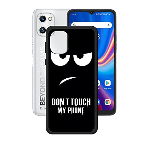 DQG Anti-Fall Schutzhülle für Umidigi C1 Hülle, Weiche Handytasche Schwarz TPU Handyhülle Silikon Tasche Schale rutschfest Case Cover für Umidigi C1 (6.52") - OP11 von DQG