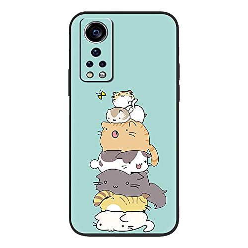 DQG Anti-Fall Schutzhülle für ZTE Axon 30 5G Hülle, Weiche Handytasche Schwarz TPU Handyhülle Silikon Tasche Schale rutschfest Case Cover für ZTE Axon 30 5G (6.92") - LLM39 von DQG