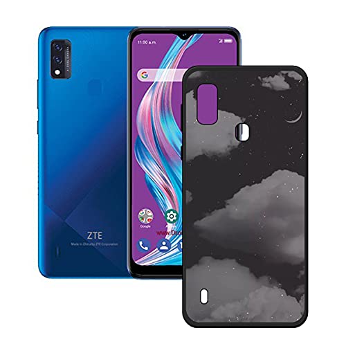 DQG Anti-Fall Schutzhülle für ZTE Blade A51 Hülle, Weiche Handytasche Schwarz TPU Handyhülle Silikon Tasche Schale rutschfest Case Cover für ZTE Blade A51 (6.52") - OP42 von DQG