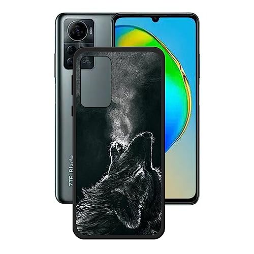DQG Anti-Fall Schutzhülle für ZTE Blade A72s Hülle, Weiche Handytasche Schwarz TPU Handyhülle Silikon Tasche Schale rutschfest Case Cover für ZTE Blade A72s (6.75") - KE62 von DQG
