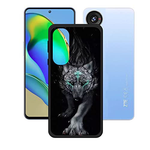 DQG Anti-Fall Schutzhülle für ZTE Blade V40s Hülle, Weiche Handytasche Schwarz TPU Handyhülle Silikon Tasche Schale rutschfest Case Cover für ZTE Blade V40s (6.67") - KE18 von DQG