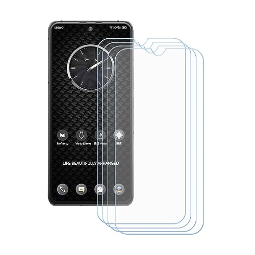DQG Displayschutz Schutzfolie für Vertu IVertu,[4 Stück] HD 9H Härte Gehärtetes Folie Anti-Fall gehärtetes Glas Displayschutz für (6.67") von DQG