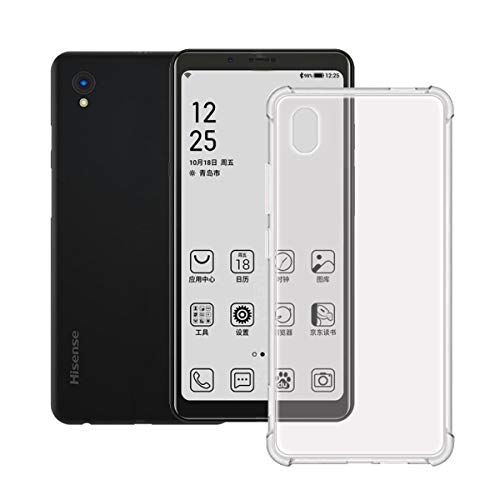 DQG Hülle für Hisense A5, Flexibel Erdbebenresistenz Schutzhülle Tasche Transparent TPU Case Verstärkung an Vier Ecken Handyhülle Silikon Schale Cover für Hisense A5 (5.84") von DQG