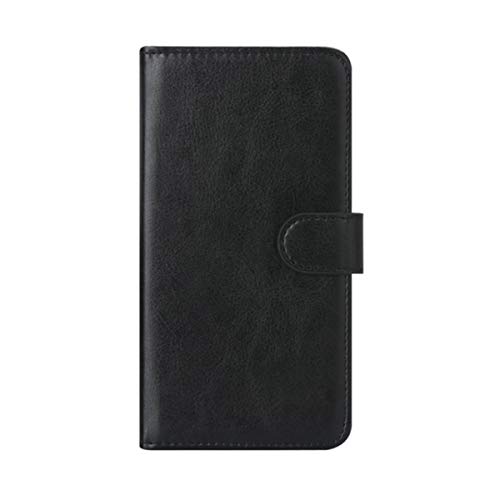 DQG Hülle für Kruger&Matz Flow 7S, Schutzhülle Tasche PU Leder mit Kreditkarten Geldfächern Schale und Weiche Case Handyhülle Standfunktion Cover für (6.21") - Schwarz von DQG