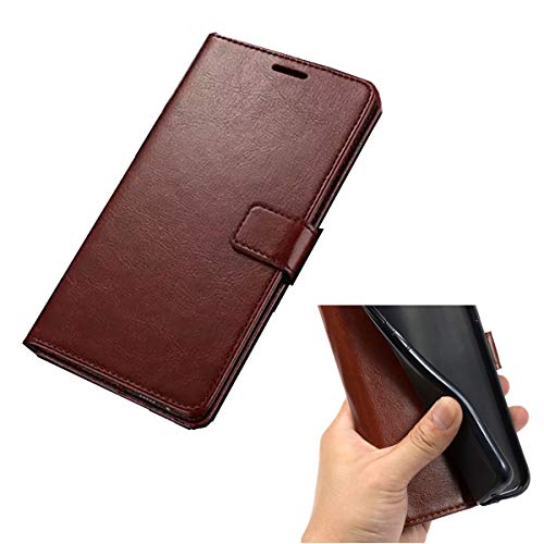 DQG Hülle für OnePlus Nord CE 3 Lite 5G (6.72"), Schutzhülle Tasche PU Leder mit Kreditkarten Geldfächern Schale und Weiche Case Handyhülle Standfunktion Cover für - Braun von DQG